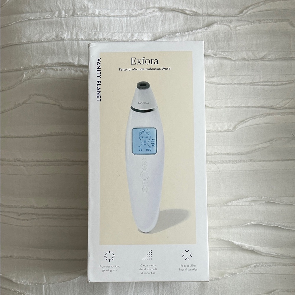 Vanity Planet Exfora Microdermabrasion Wand - White